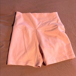 Blush Pink Women's High-Waist Shorts
